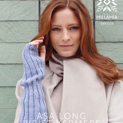 "Asa Wristwarmer" - Gloves Knitting Pattern in MillaMia Naturally Soft Aran