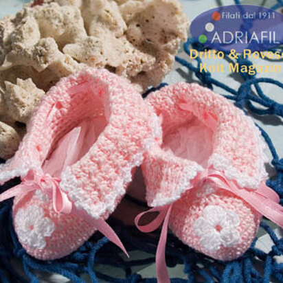 Tenerife Bootees in Adriafil Doppio Ritorto 8/3 = 5 - Downloadable PDF