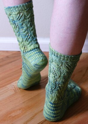 Cable & Lace Socks
