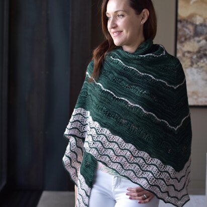 Malachite Lace Shawl - knitting pattern
