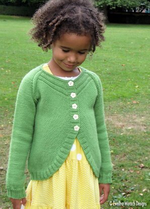 Flower Cardigan (kids) Knitting pattern by Ewelina Murach | LoveCrafts