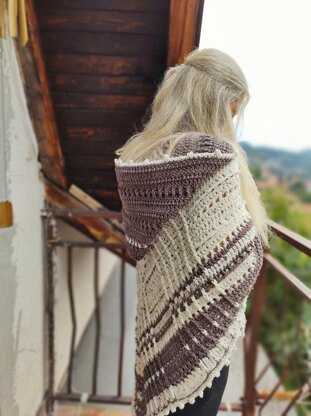 Nova Hooded Triangle Shawl