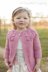 "Southern Charm" Girls Cabled Cardigan