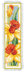 Vervaco Bookmark Kit Flowers Set Of 2 Cross Stitch Kit