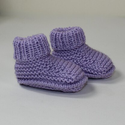 Premature Baby Rib Cuff Booties