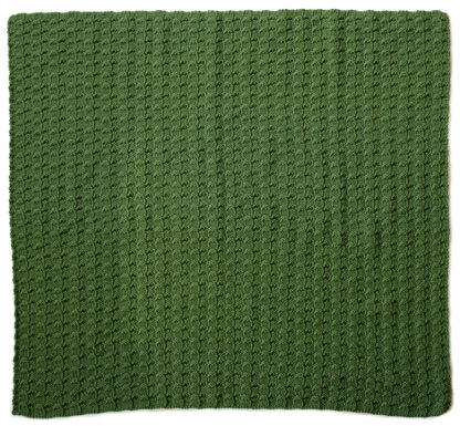 Knit Blanket for Stocking in Caron United - Downloadable PDF