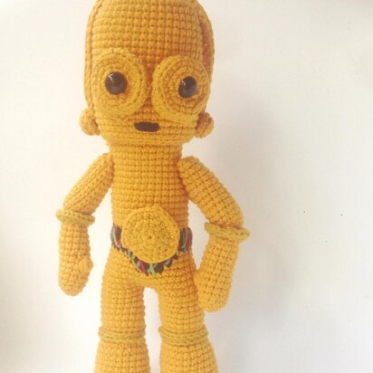 C3PO Star Wars -  amigurumi pattern