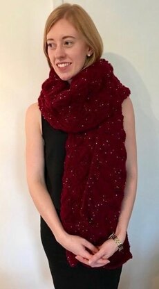 Celestra Lace Shawl, Wrap, Scarf in Sirdar Moonstone