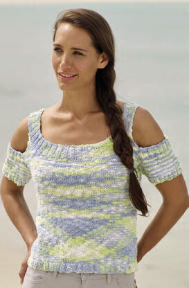 Cut Out and Short Sleeved Tops in Sirdar Beachcomber DK - 7921 - Downloadable PDF