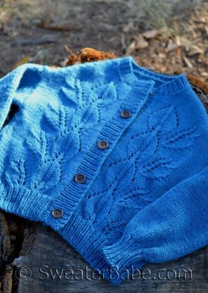 SweaterBabe 277 Big Leaf Cardigan PDF