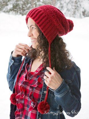 Cranberry Twist Slouchy Bonnet