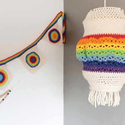 Rainbow Lamp in Yarn and Colors Epic - YAC100060 - Downloadable PDF