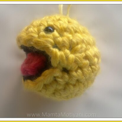 Crochet Pacman Amigurumi Toy Pattern Smiley Ghost