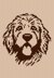 Golden Doodle Dog C2C Crochet Blanket