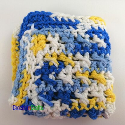 HDC Criss Cross Crochet Dishcloth