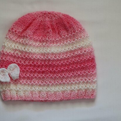 Strawberry Vanilla Baby Hat