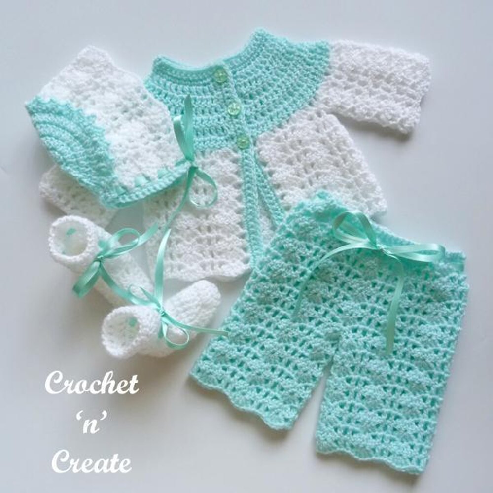 Prem baby crochet cardigan pattern best sale