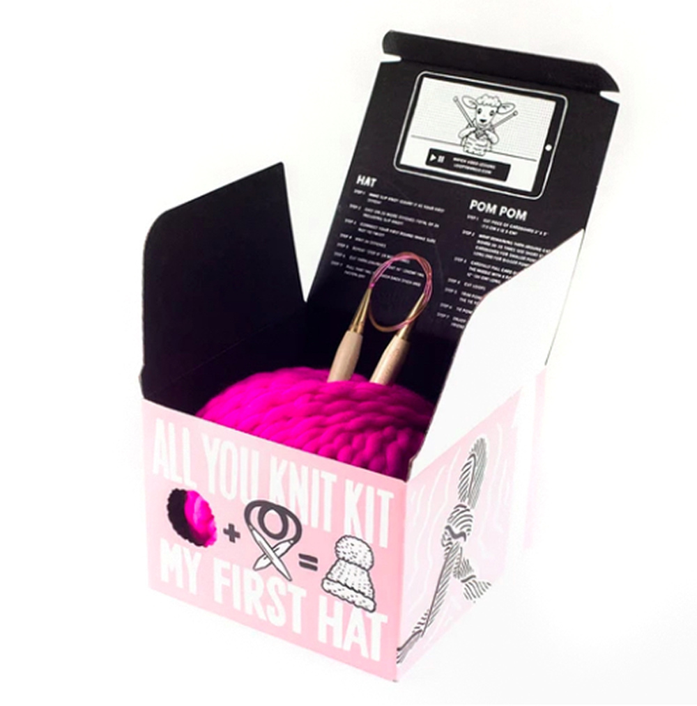 Loopy Mango All You Knit Kit - My First Hat - view 2