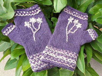 Blossom Fingerless Gloves