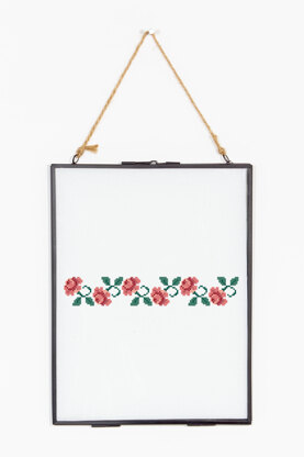 Rose Border in DMC - PAT0166 - Downloadable PDF