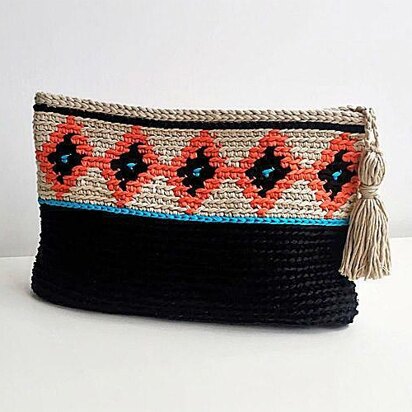 Tapestry Crochet Pochette