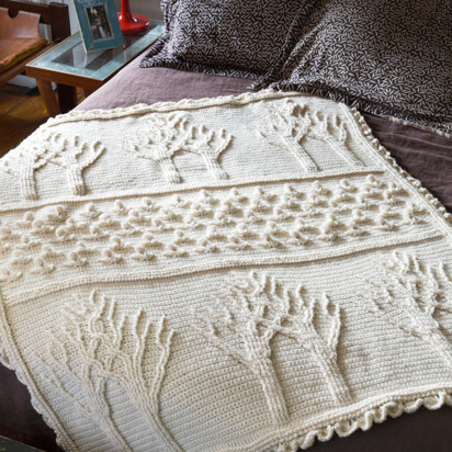 Tree Of Life Afghan in Lion Brand Wool-Ease - 90360AD
