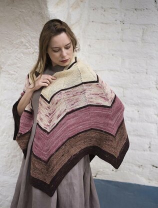 Cherry and Plum Shawl