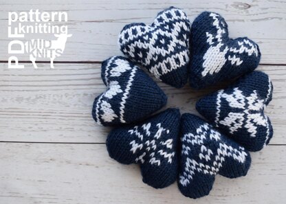 Knit Fair Isle Hearts