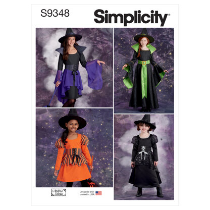 Simplicity Children's and Girls' Costumes S9348 - Sewing Pattern