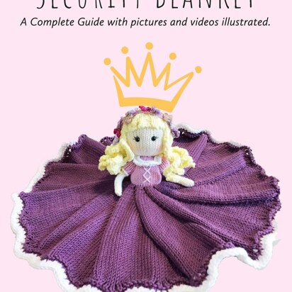 Knit Princess Security Blanket. Blondie Doll.