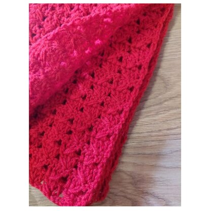 Blanket or throw pattern crochet