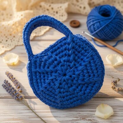 Crochet Round Bag / Tote Pattern + Video Tutorial (English Only)