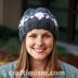 Uterus Patterned Knit Hat