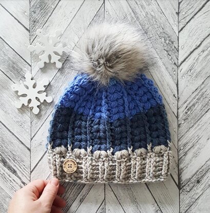 The Harris Beanie (puff stitch)