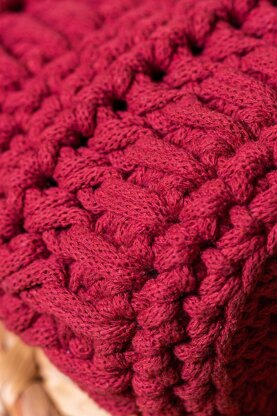 Cotton crochet shoulder bag "Glass of wine"