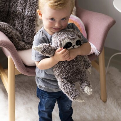 Sallie Sloth in Lion Brand Go For Faux, Wool Ease & Feels Like Butta - L90087 - Downloadable PDF