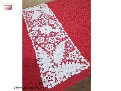 Irish crochet lace runner