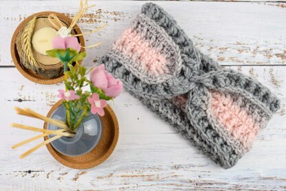 Crochet easy "Alpine" headband/ ear warmer