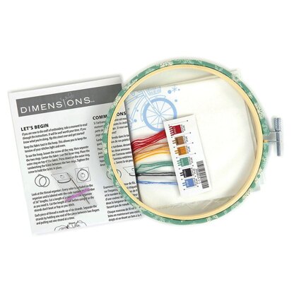 Dimensions Holiday Bicycle Embroidery Kit