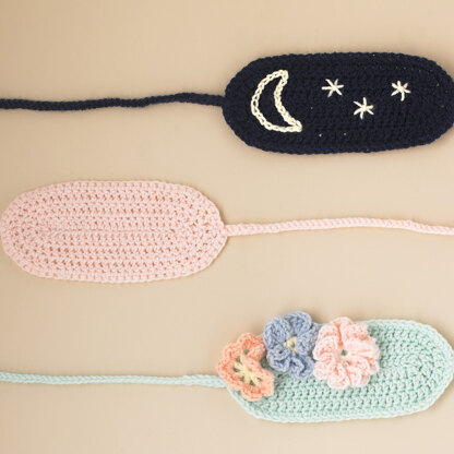 Sweet Dreams Sleep Mask - Free Accessory Crochet Pattern in