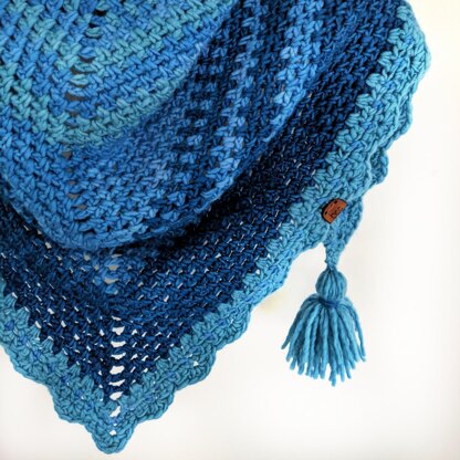 Tidal Fades Shawl