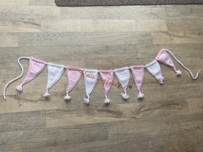 Personalised Interchangeable Bunting Knitting Pattern