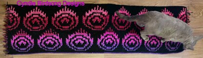 Enchanted Peacock Plumes blanket & table runner