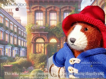 Knitting Pattern Paddington Bear by Meemoodolls