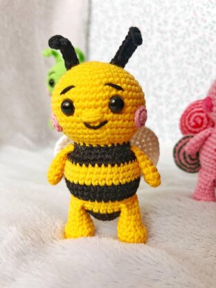 Crocheted bee.