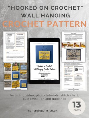 "Hooked" Wall Hanging