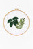 Monstera & Botanical Fern  in DMC - PAT0008 -  Downloadable PDF