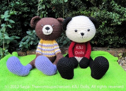 Huggy Bear Amigurumi Crochet Pattern