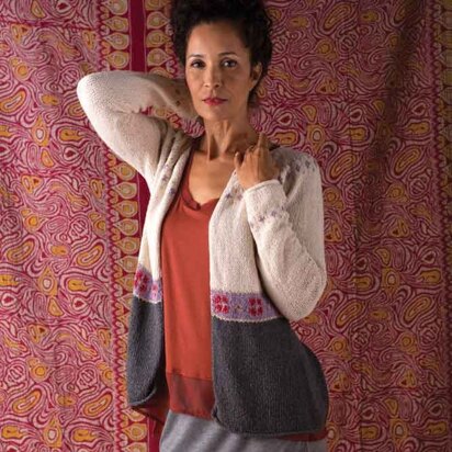 Mojave Aster Cardigan in Berroco Fuji - PDF360-4