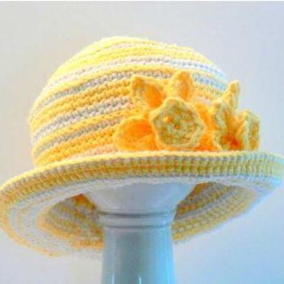 Crochet Daffodil Hat